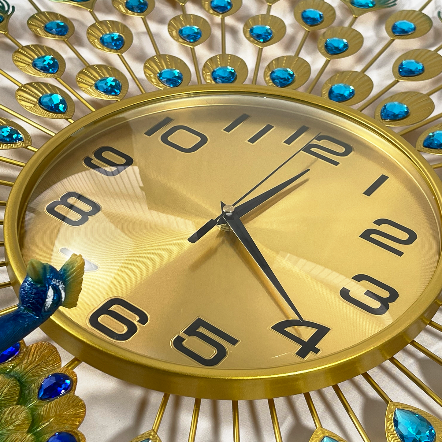 Peacock Wall Clock - 70cm