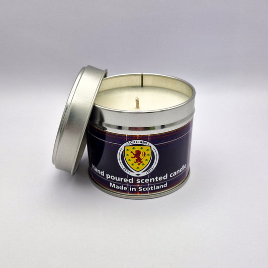 Official Scotland National Football Team Travel Tin Candle