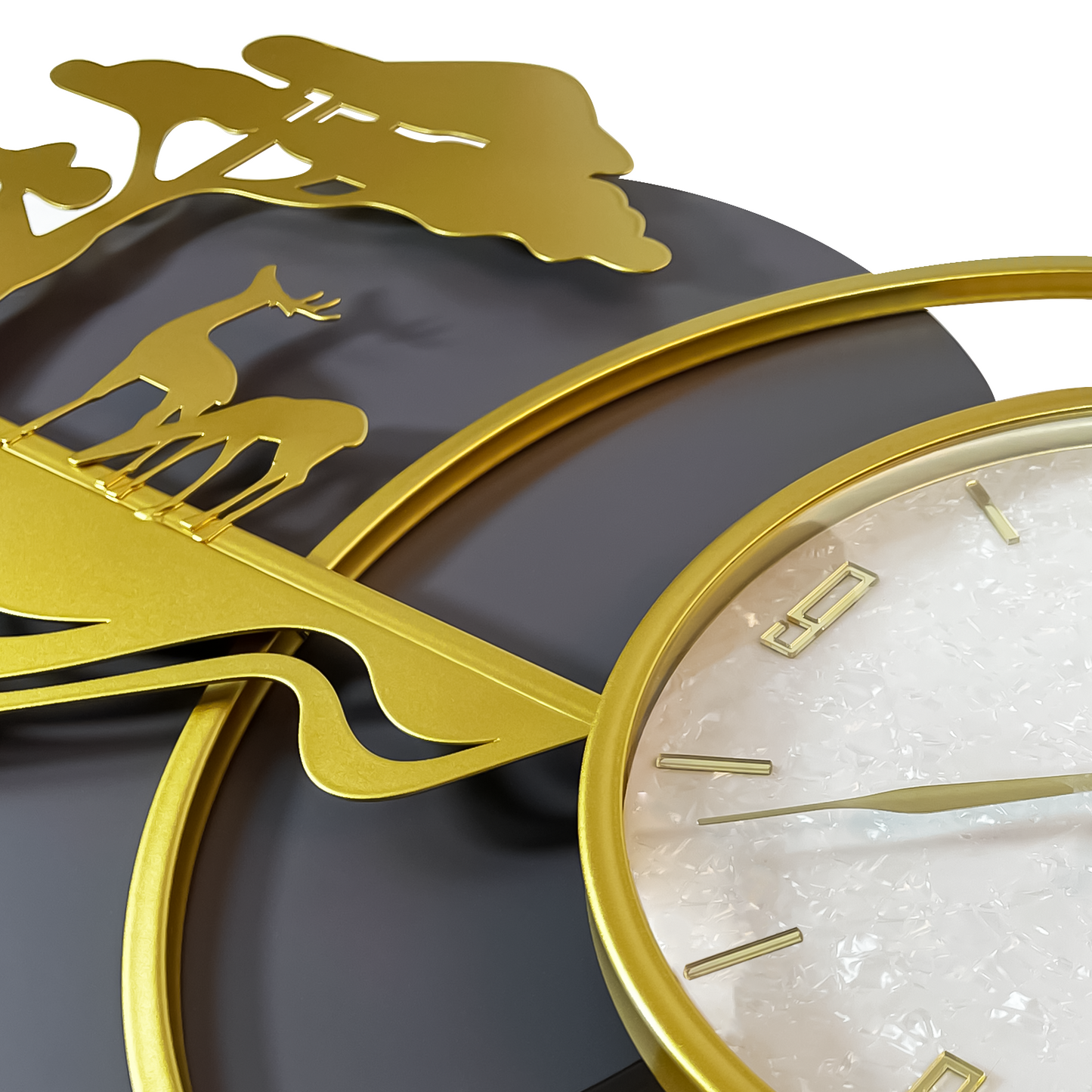 Forest Deer Luxury Wall Clock