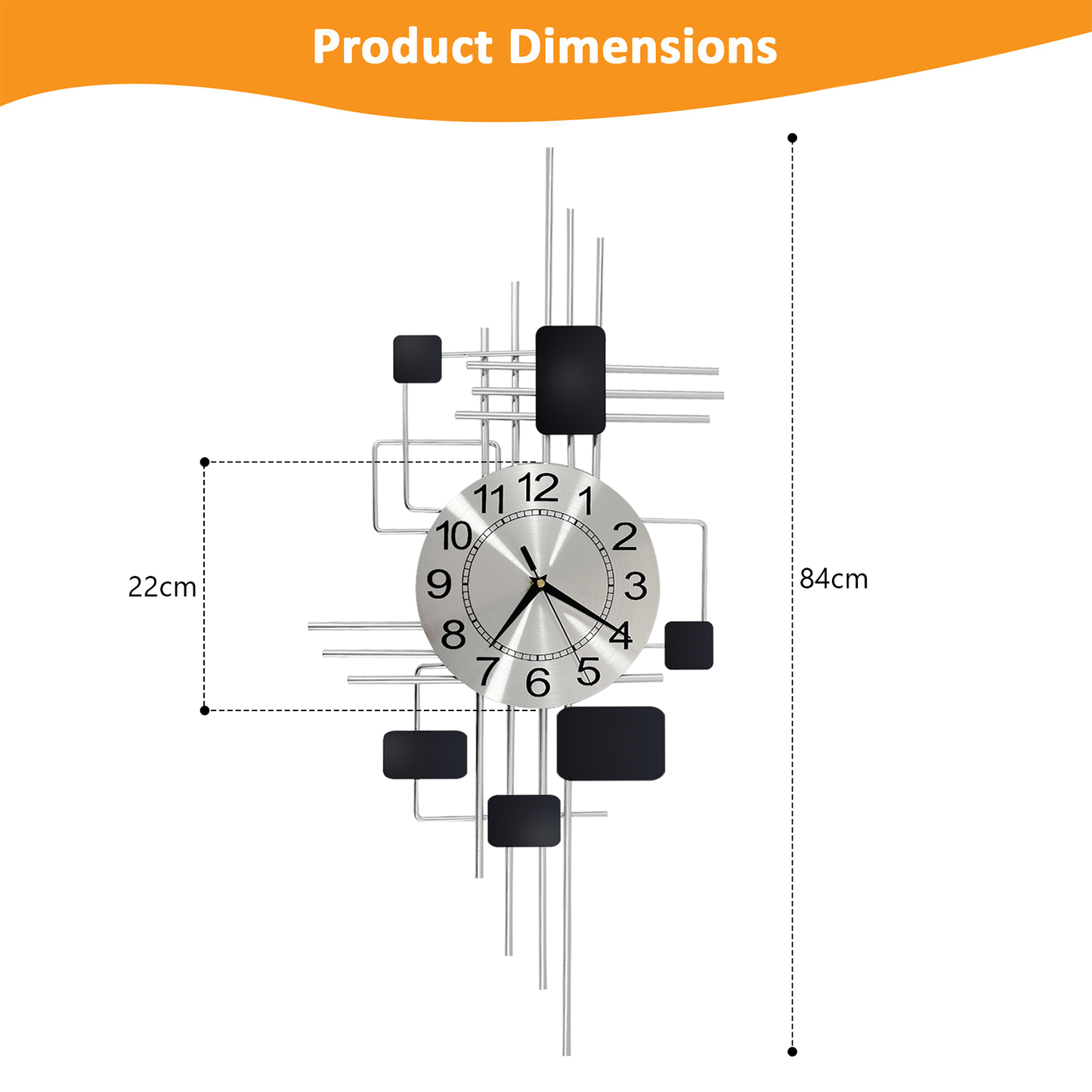 Geometric Wall Clock