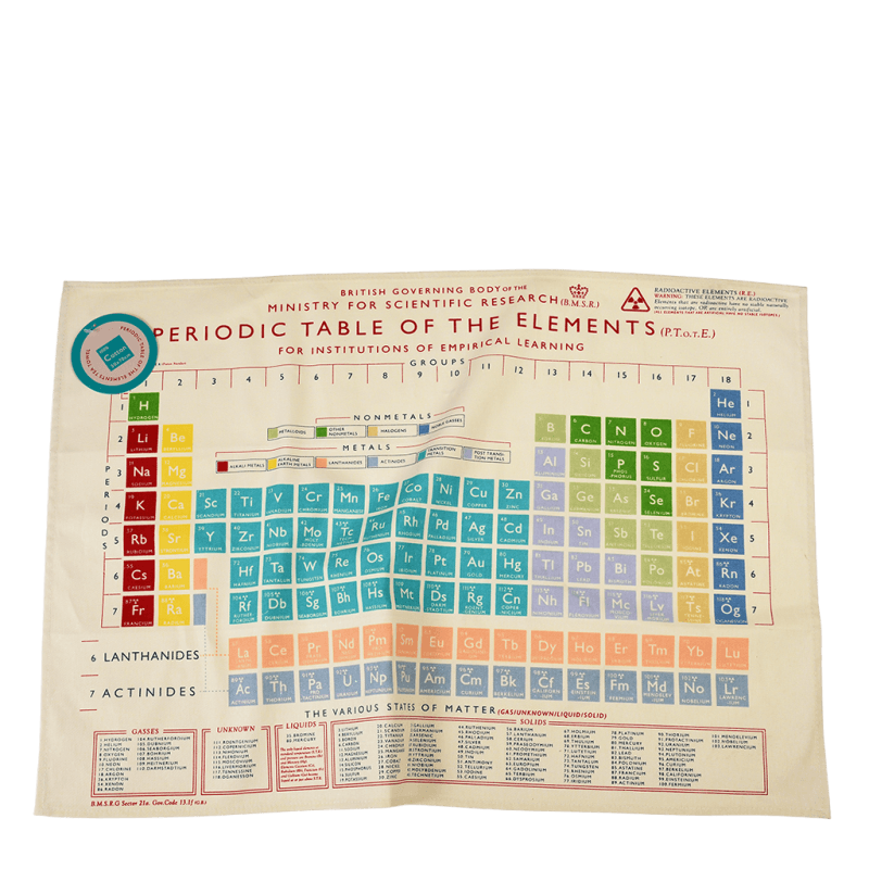 Rex Cotton tea towel - Perodic Table