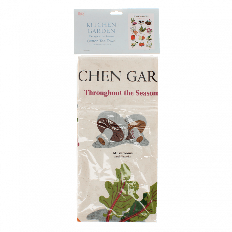 Rex Cotton tea towel - Kitchen Garden