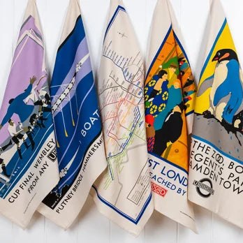 Rex Cotton tea towel - TfL Vintage Poster "Boat Race"
