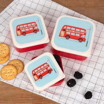 Rex Snack boxes (set of 3) - TfL Routemaster Bus