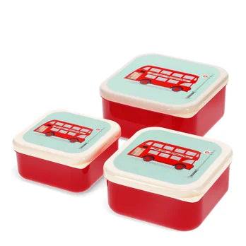 Rex Snack boxes (set of 3) - TfL Routemaster Bus