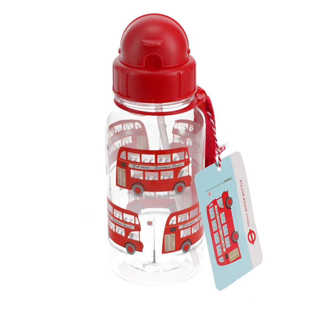 Rex Children's water bottle with straw 500ml - TfL Routemaster Bus