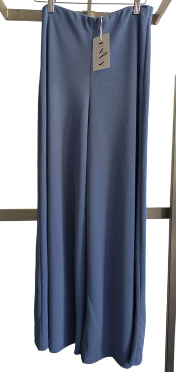 Blue Wide Leg Trousers – One Size Fits 8–14/16