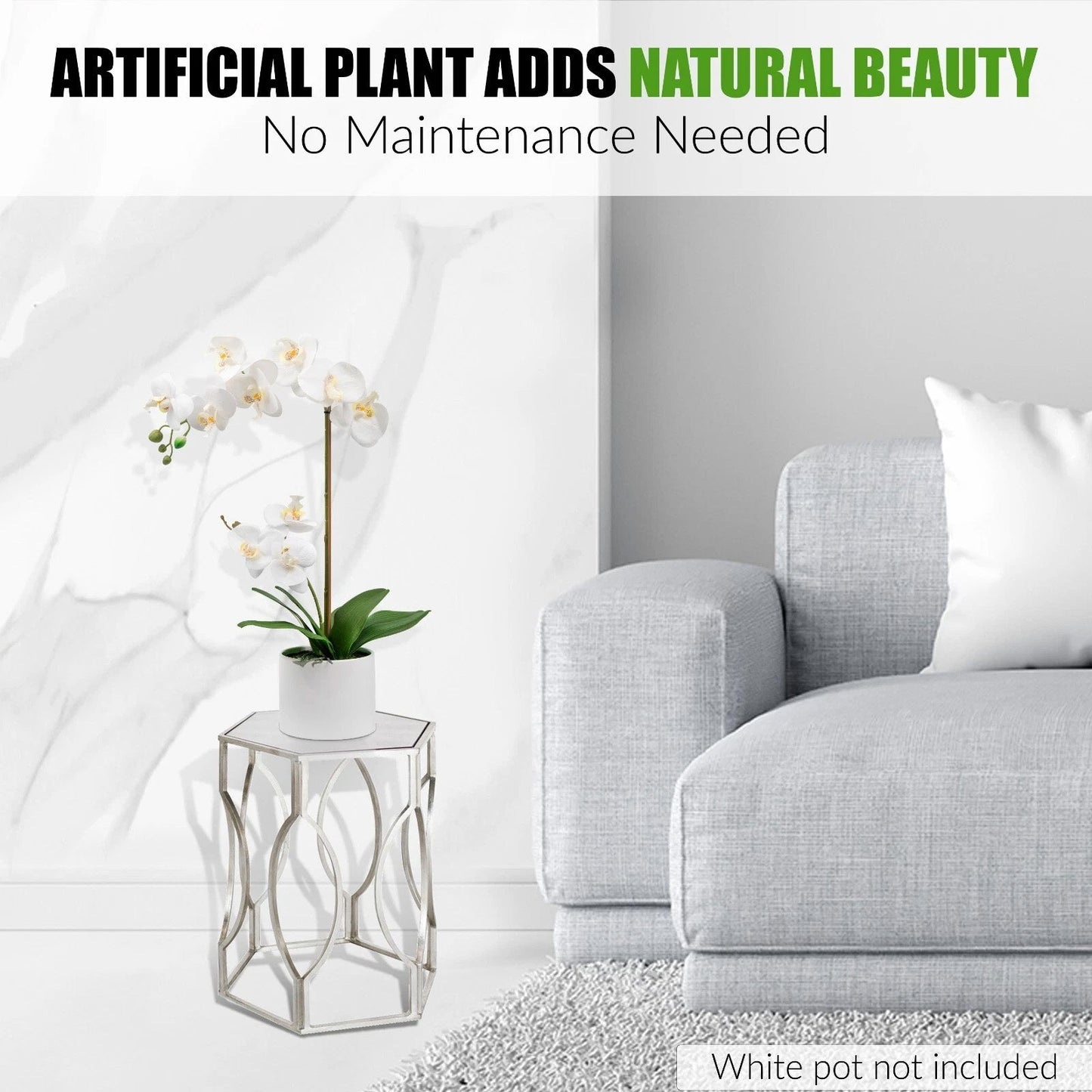 55cm Artificial Orchid Flower Plant
