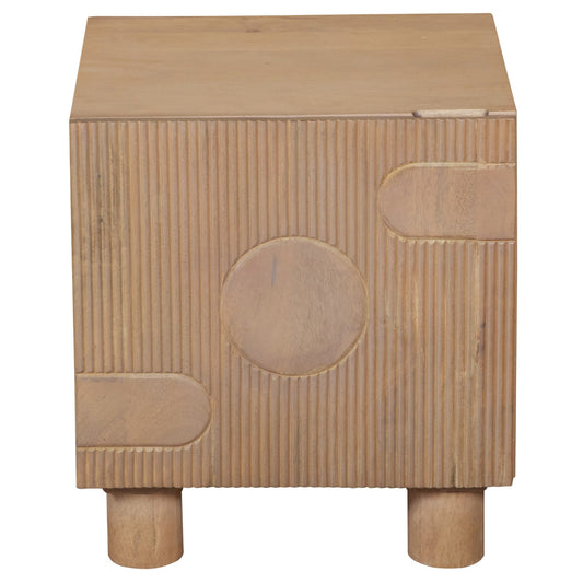Ajmer Solid Wood Bedside Table