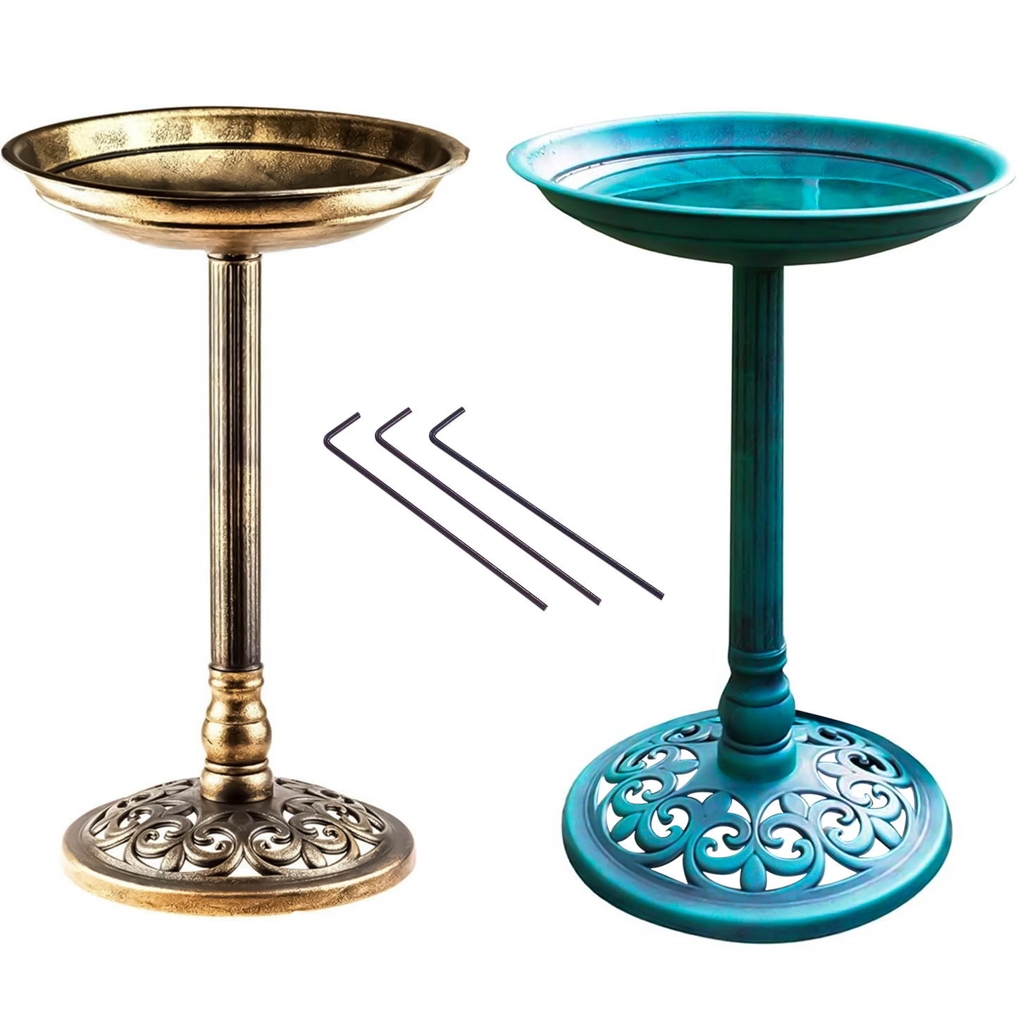 Outdoor Garden Bird Bath - Birds Water Bowl