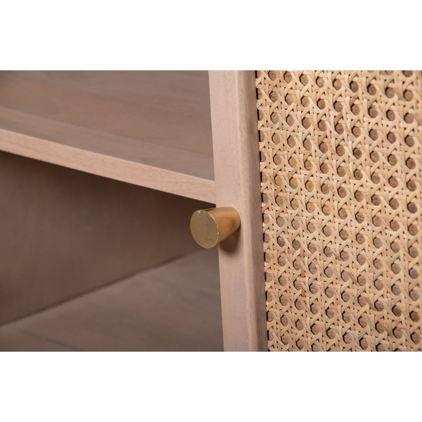 Chester Cane And Wood 4 Doors Sideboard