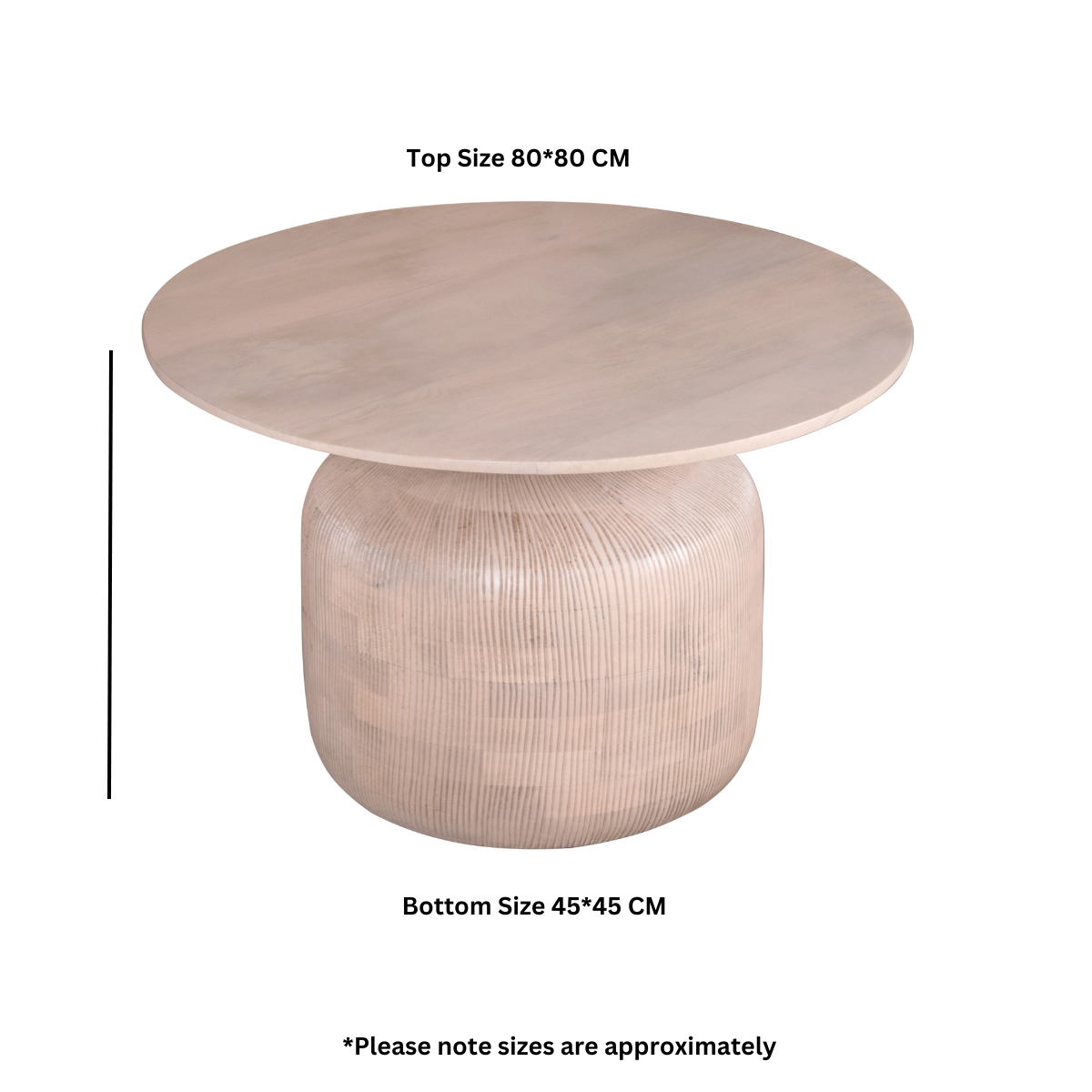 Chester Cane And Wood Round Coffee Table