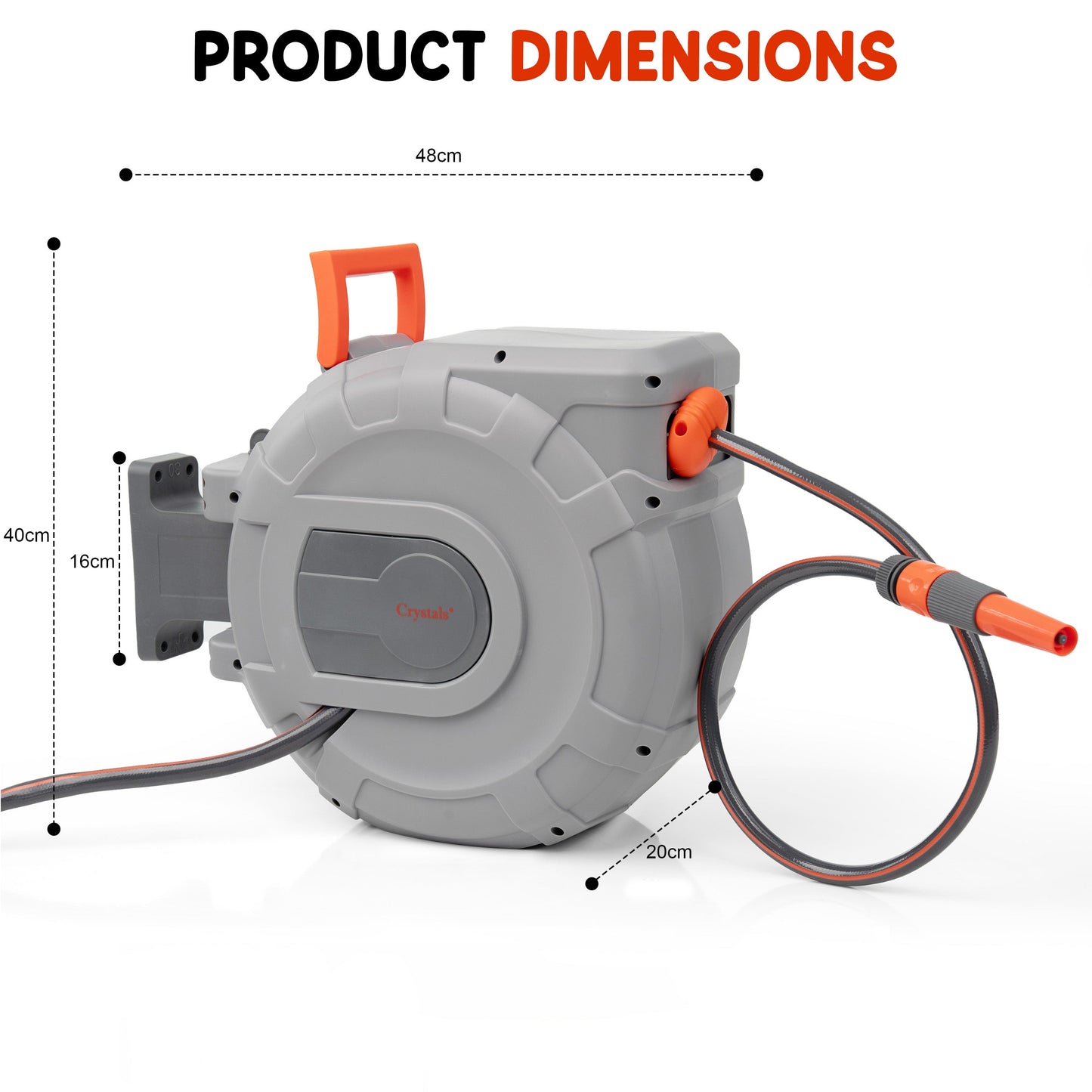 25/30m Garden Patio Hose Reel