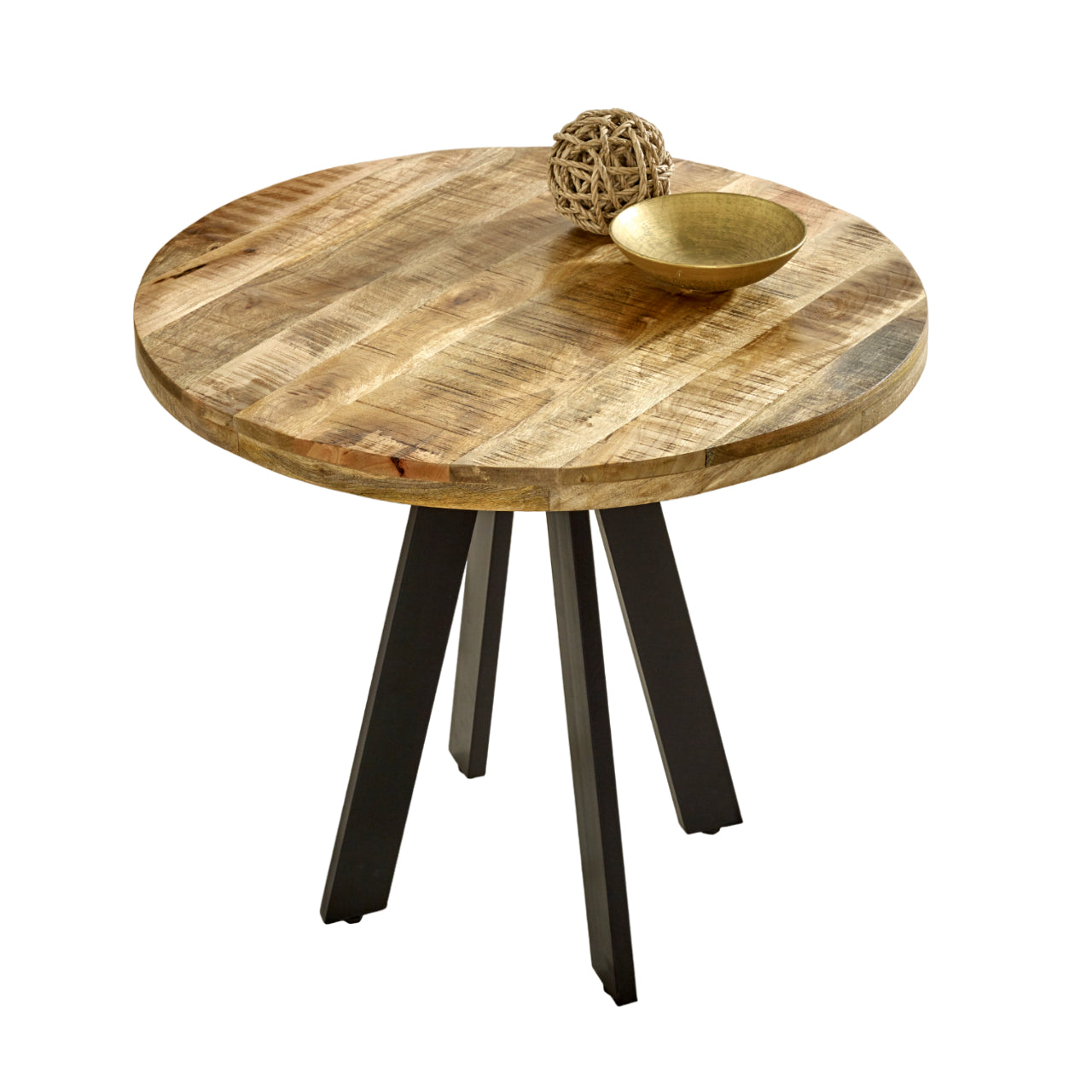 Merlin Mango Wooden 4 Seater Round Dining Table
