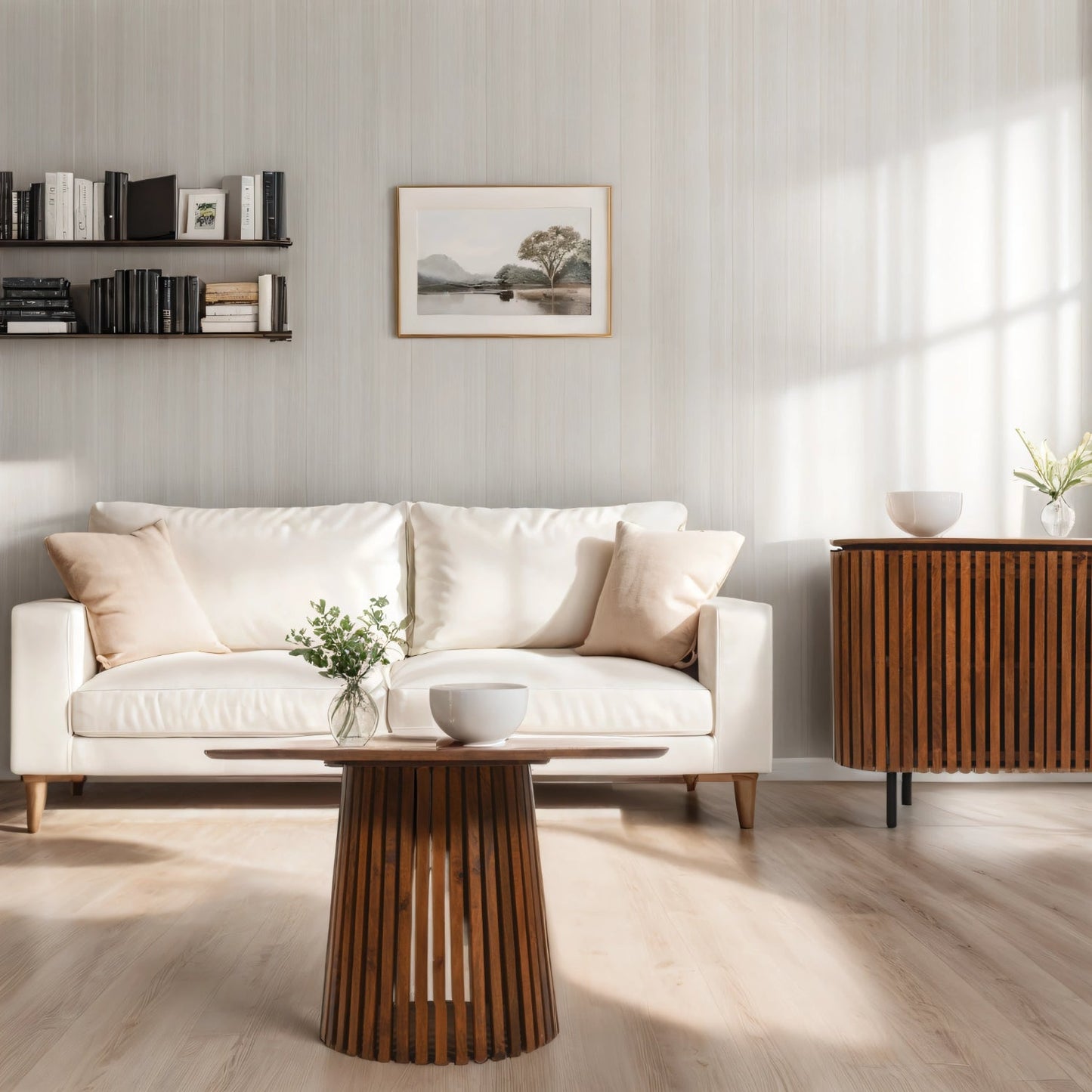 Compton Mango Wood Round Coffee Table