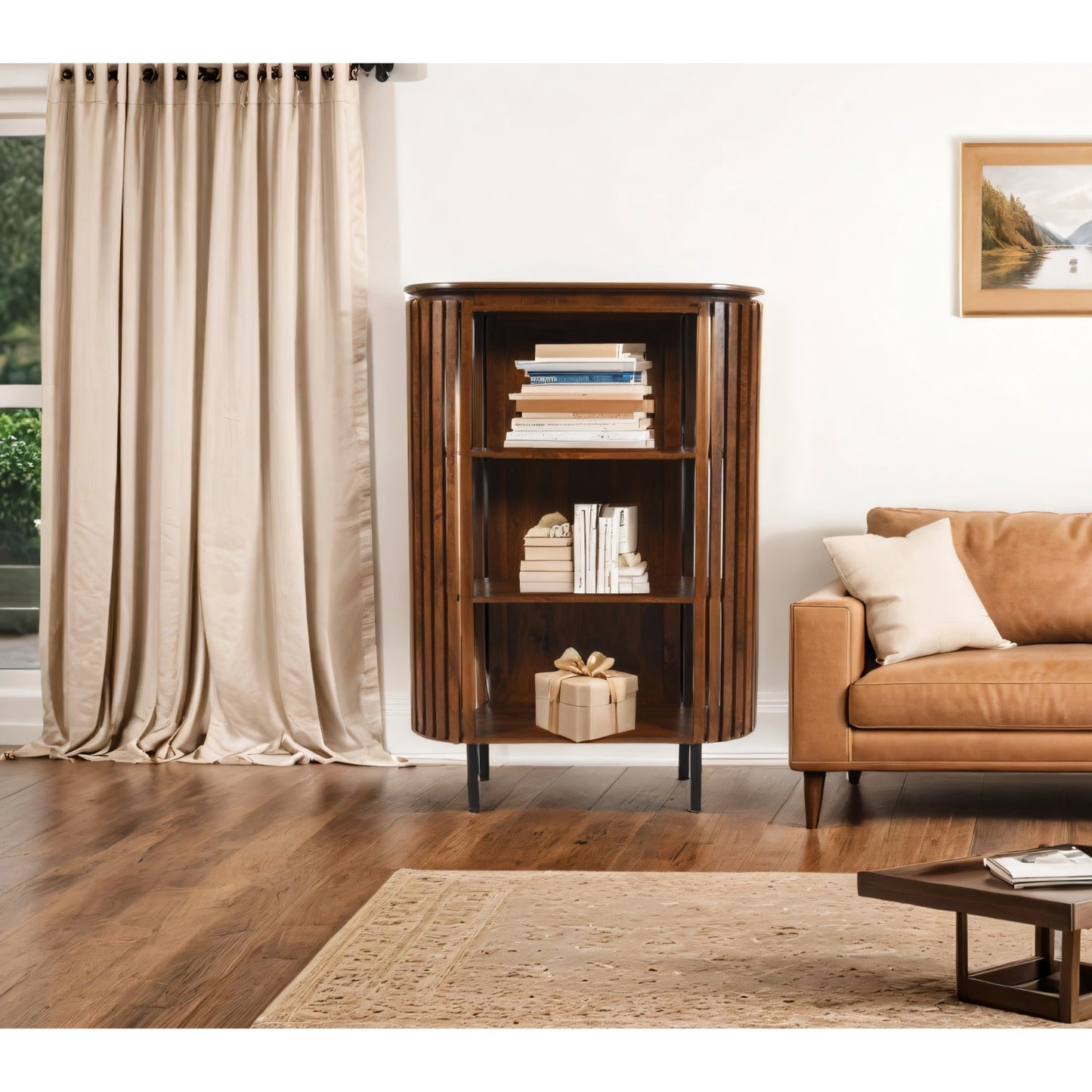 Compton Mango Wood Bookcase