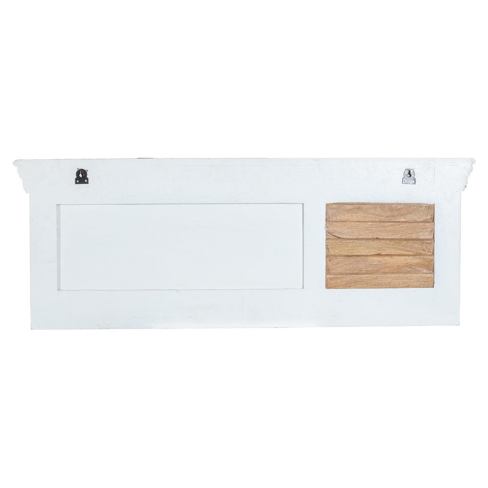 Bianco Solid Mango Wood White Hanging Unit