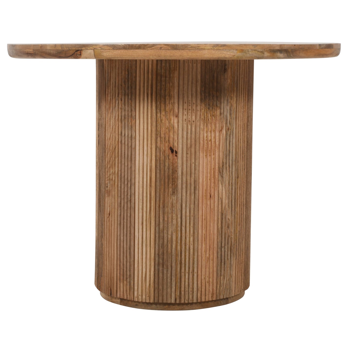 York Natural Solid Wood Round Dining Table