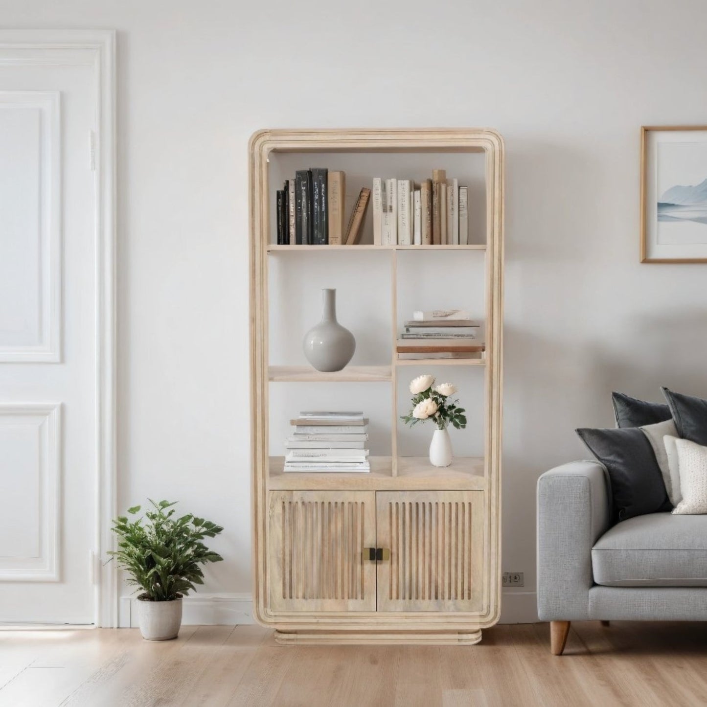 Preston Mango Wood Bookcase
