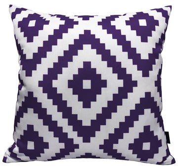 Nairobi Purple Outdoor Scatter Cushions Waterproof Weather Resistant Decorative Pillows for Garden Patio Beach Indoor 43 x 43 cm by OLIVIA ROCCO