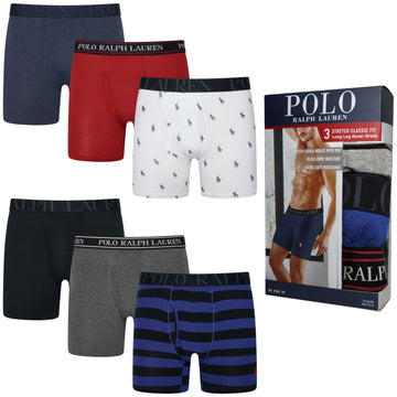 Polo Ralph Lauren 3 Pack Long Leg Boxers