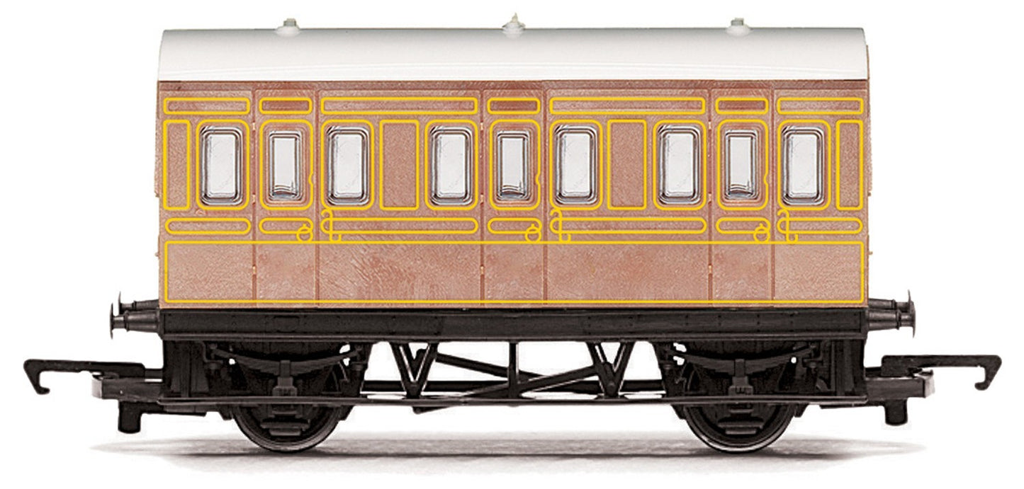Hornby R4674 LNER Teak 4 Wheel Passenger Coach - Unboxed