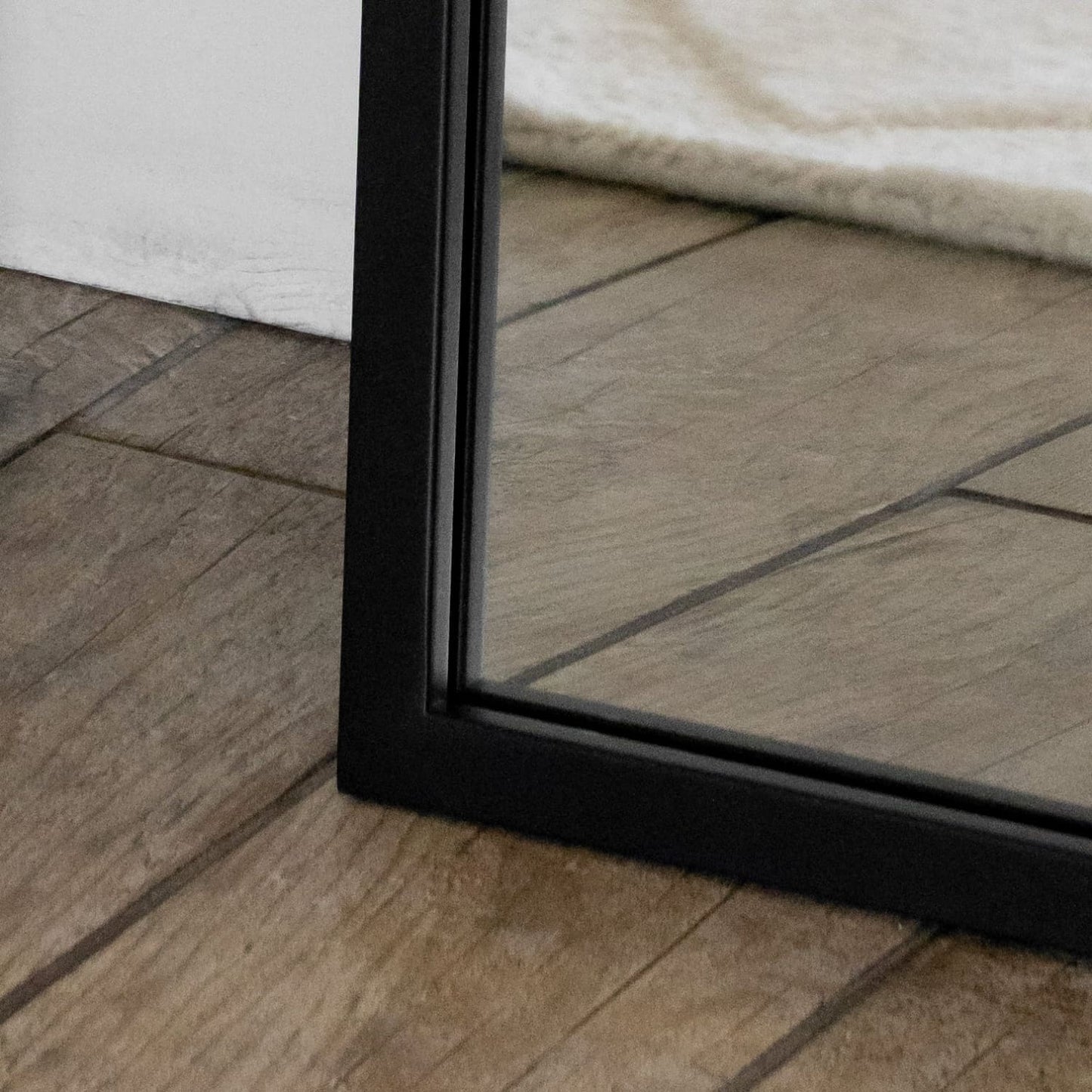 Takara - Full Length Black Metal Rectangle Mirror - 150cm x 60cm