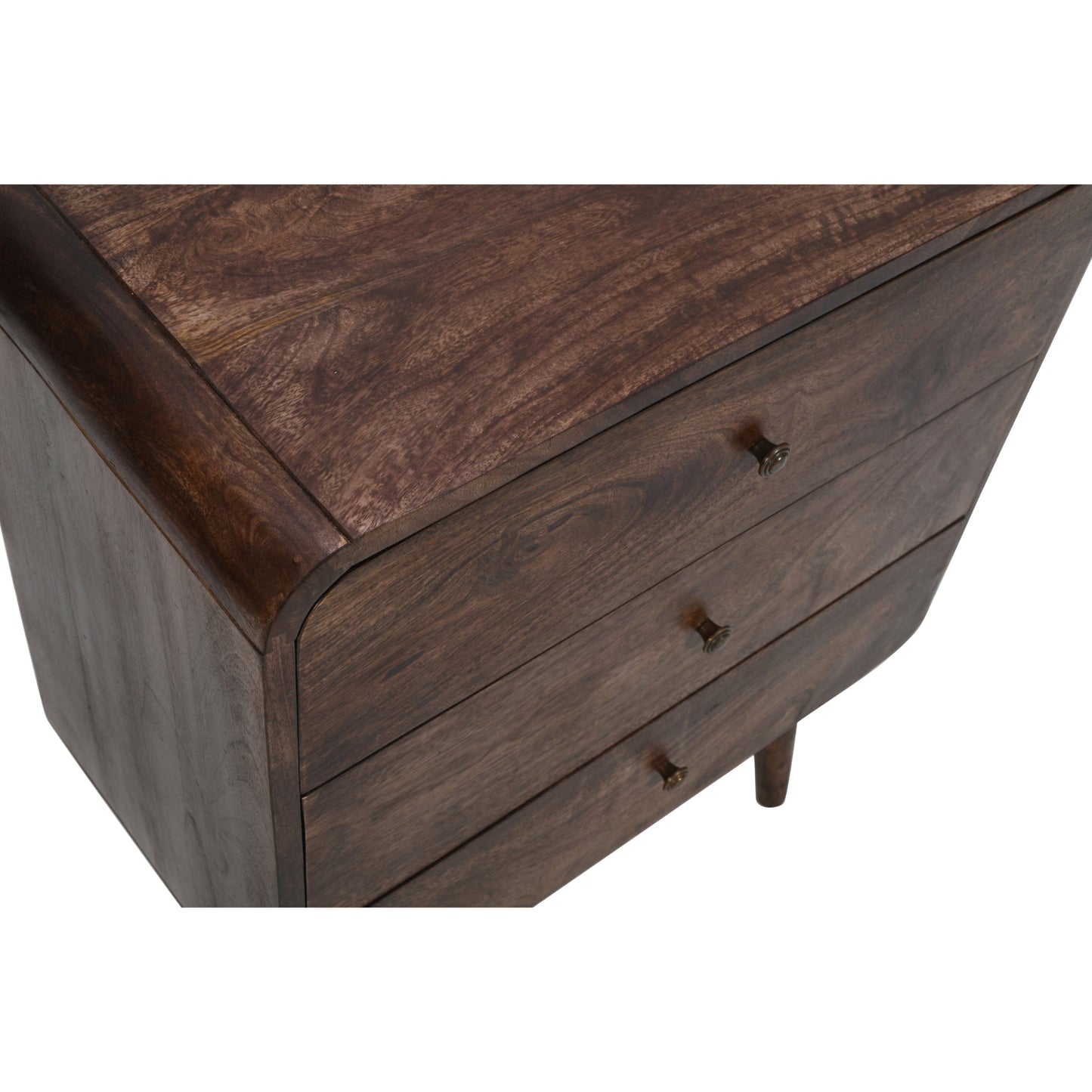 Franklin Dark Mango Wood Chest Of 3 Drawers