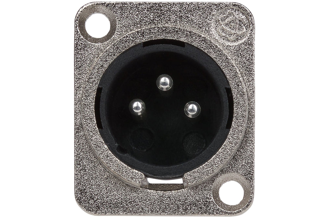 Maplin 3 Pole Nickel XLR Chassis Plug