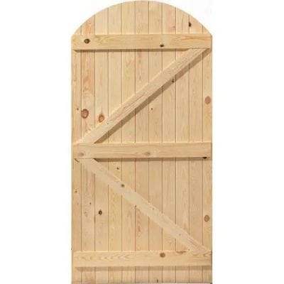 Oxford Arched Un Finished Softwood Gate - 1829mm x 915mm
