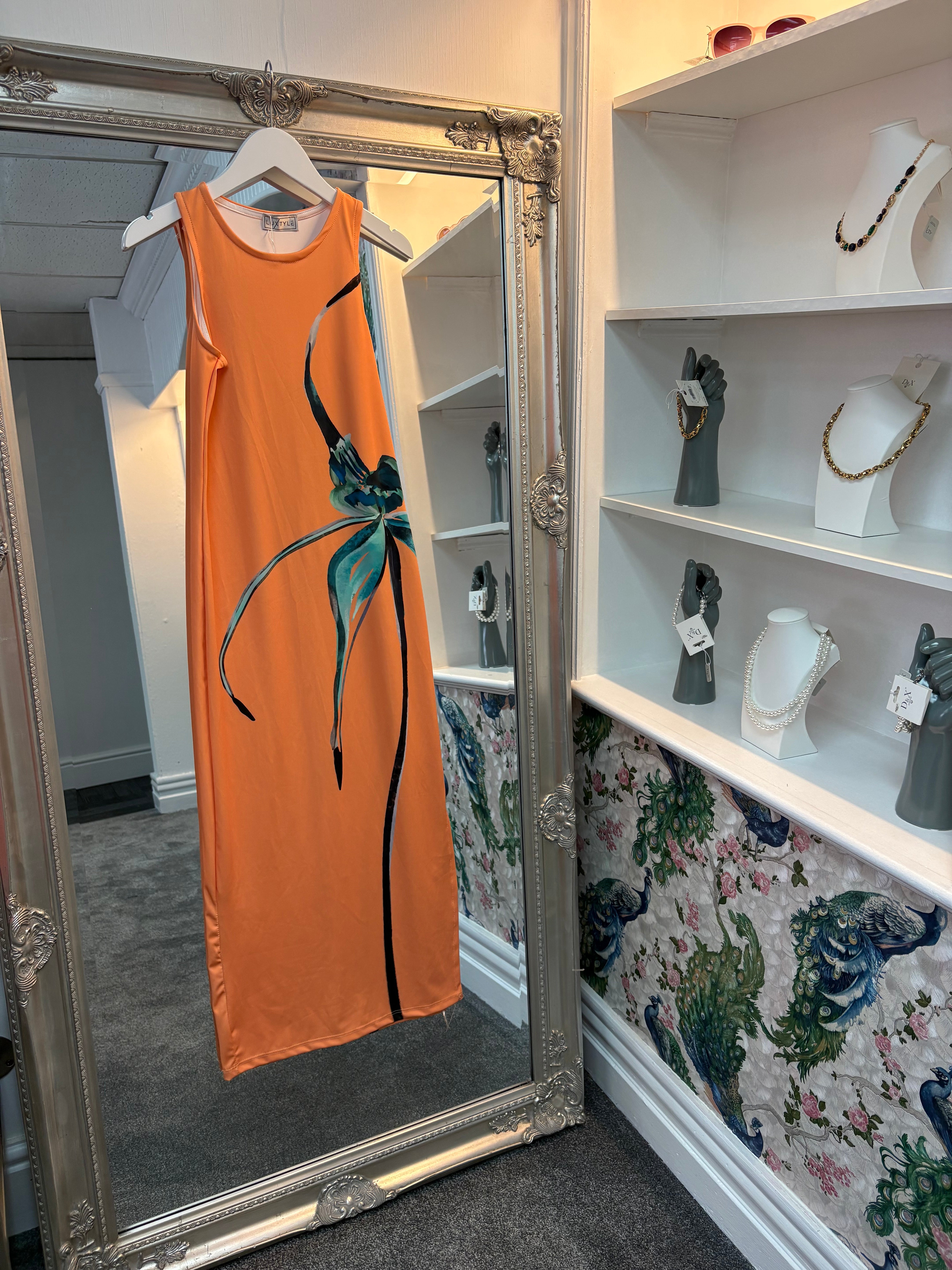 Luxtyle Floral Maxi Dress – One Size Fits 8–12