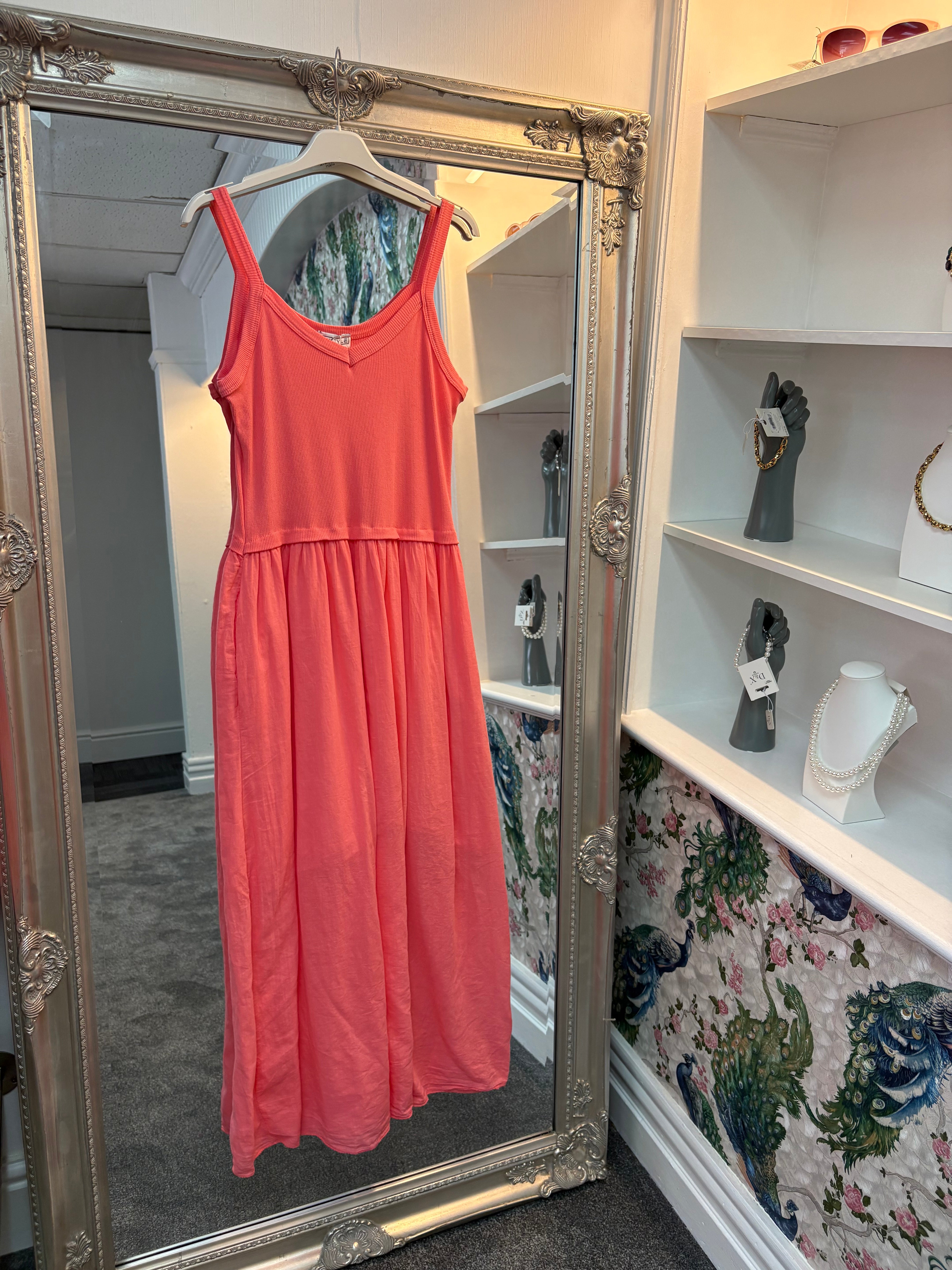 Luxtyle Ribbed Top Dress – One Size Fits 8–18