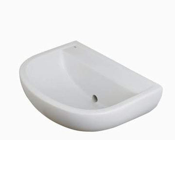50cm Special Needs Horizontal Outlet Basin with no Tap Hole