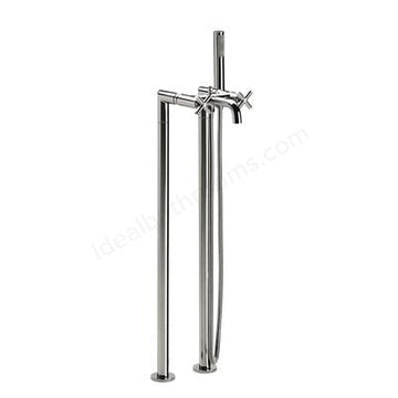 Loft Chrome Floor Standing Bath Shower Mixer Kit
