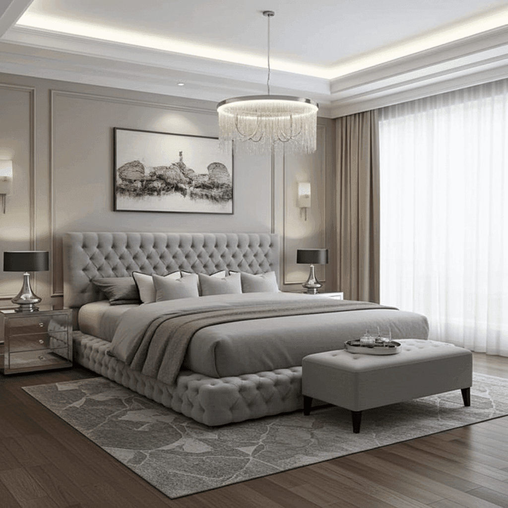 Upfront Ambassador Bed Frame – Luxury Upholstered Bed with Storage Options