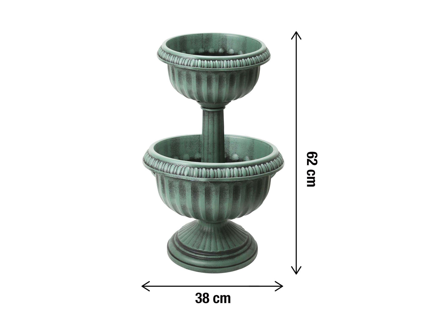 2 Tier Large Flowers Planter