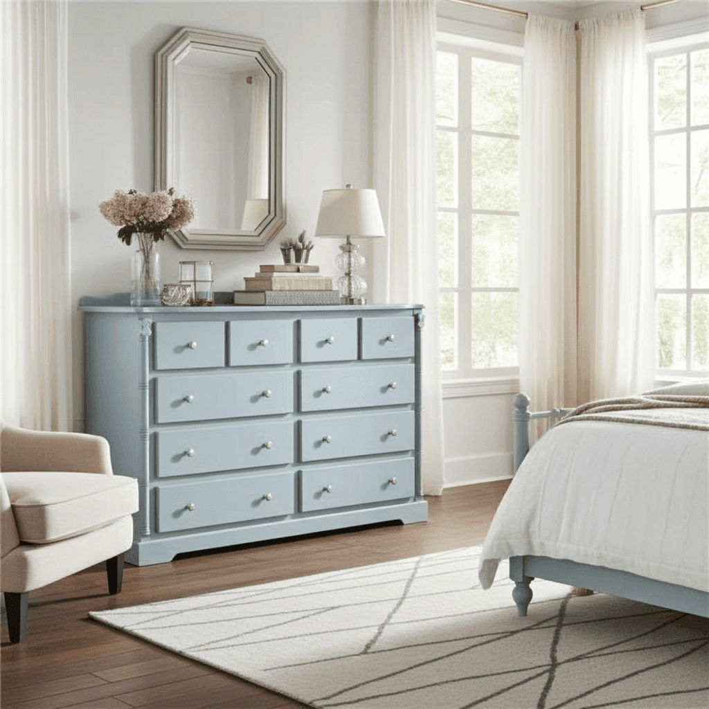 Pine Wooden Wardrobe 6 + 4 Long Chests of Drawers – Stylish & Spacious Drawer Storage