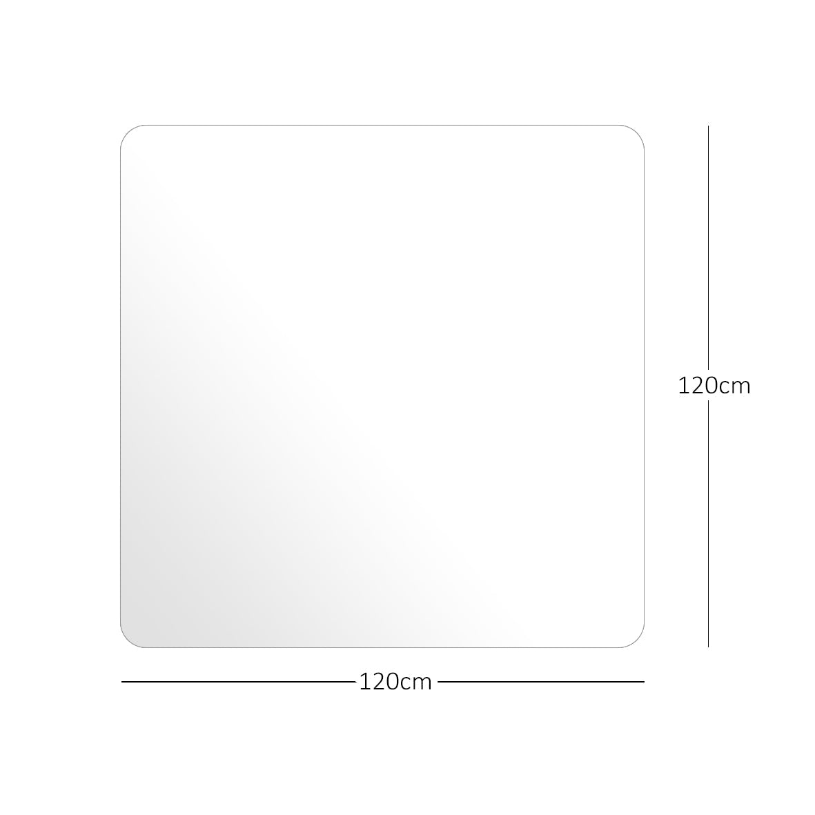 Chair Mat for Hard Floors - 120x120cm