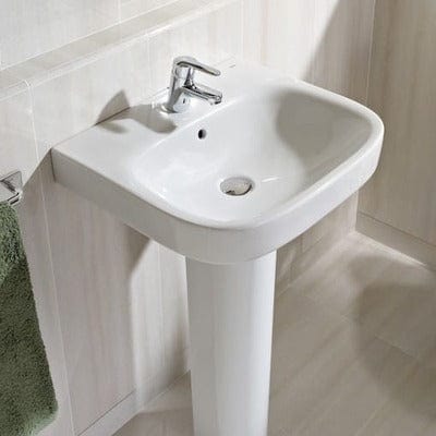 Debba 450mm Wall-Hung Basin 2 Tap Holes