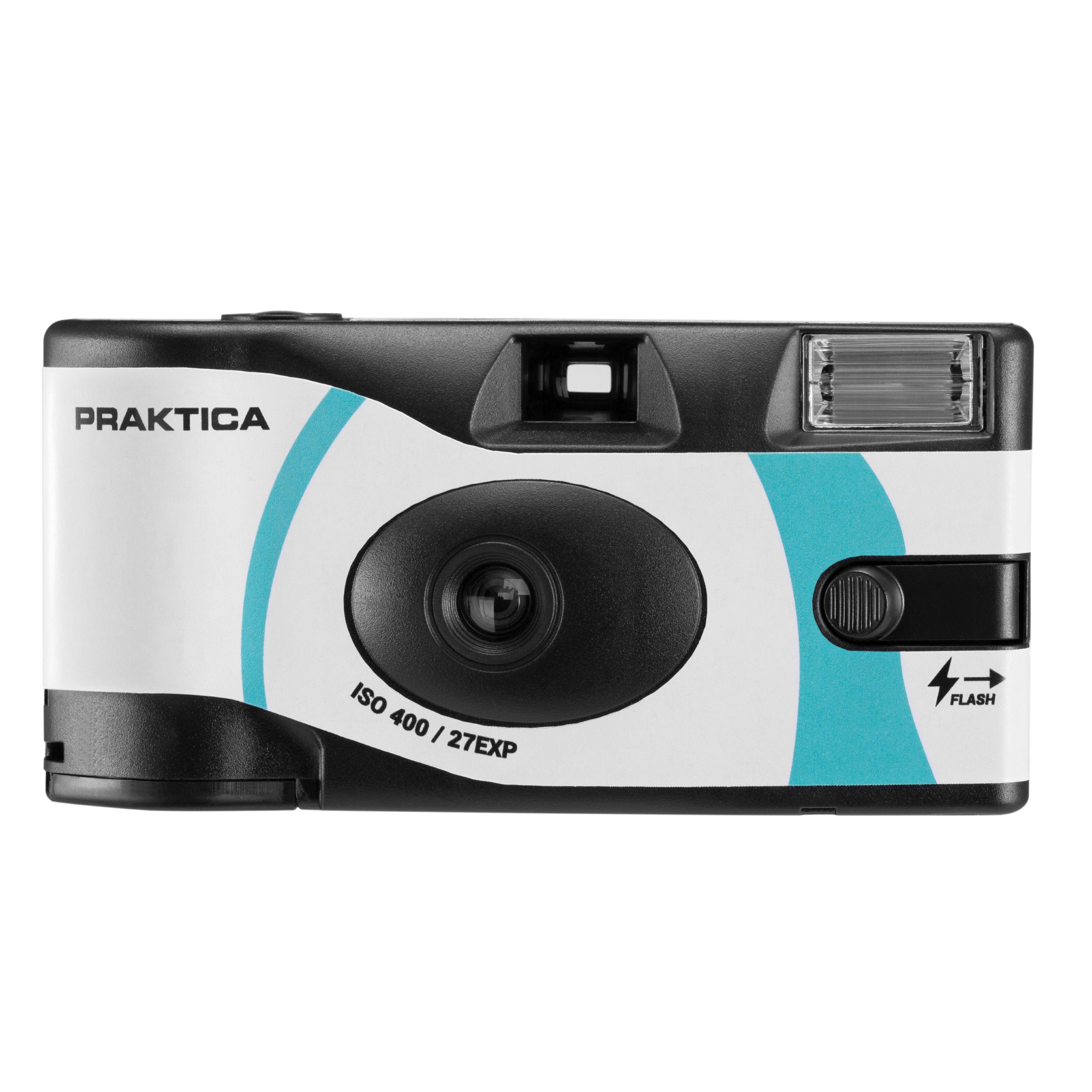 Praktica Single Use Disposable Colour Film Camera with Flash - Blue