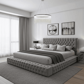 Upfront Ambassador Bed Frame – Luxury Upholstered Bed with Storage Options