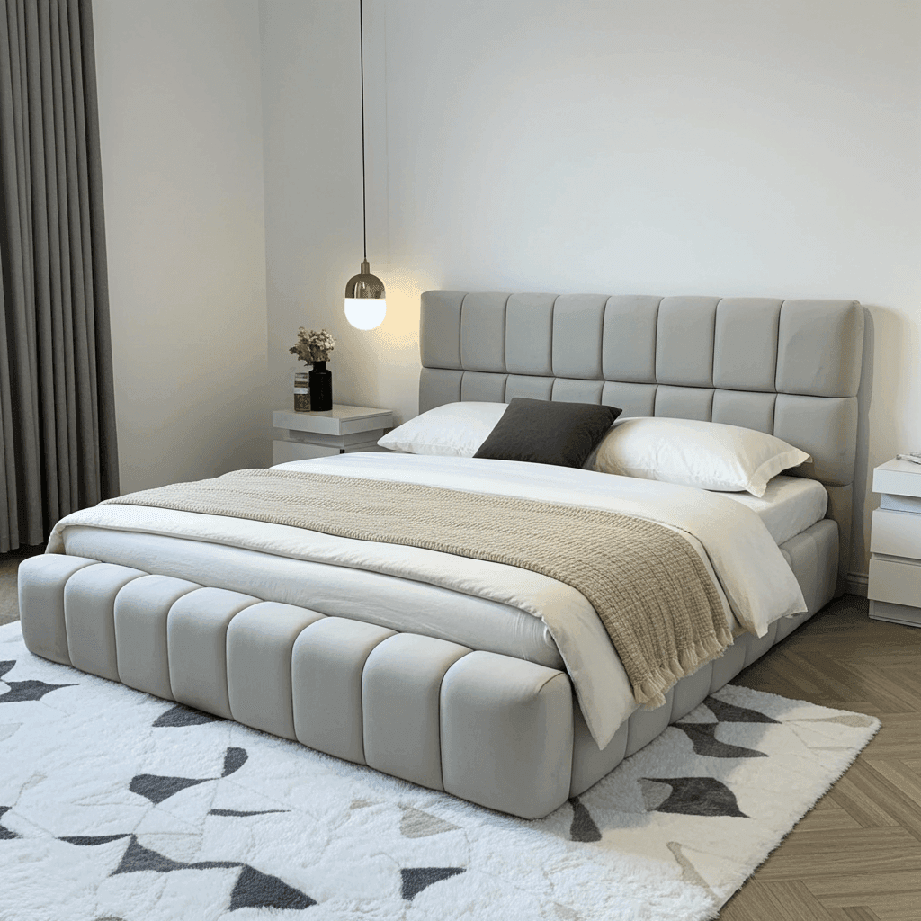 2025 Cube Ambassador Bed Frame – Bespoke Upholstered Bed