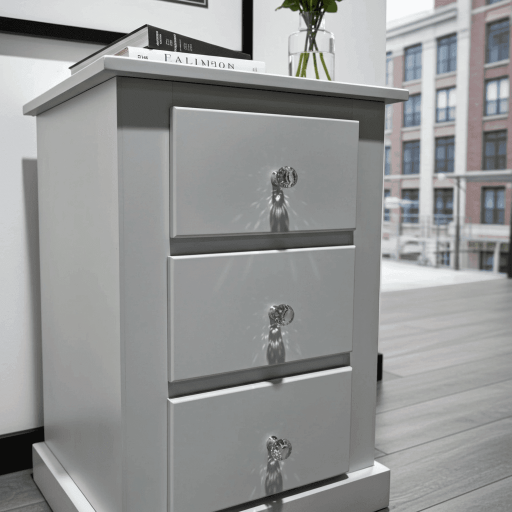 Aylesbury Mid Oak 3 Drawer Bedside Cabinet – Solid FSC-Certified Wood, Assembled