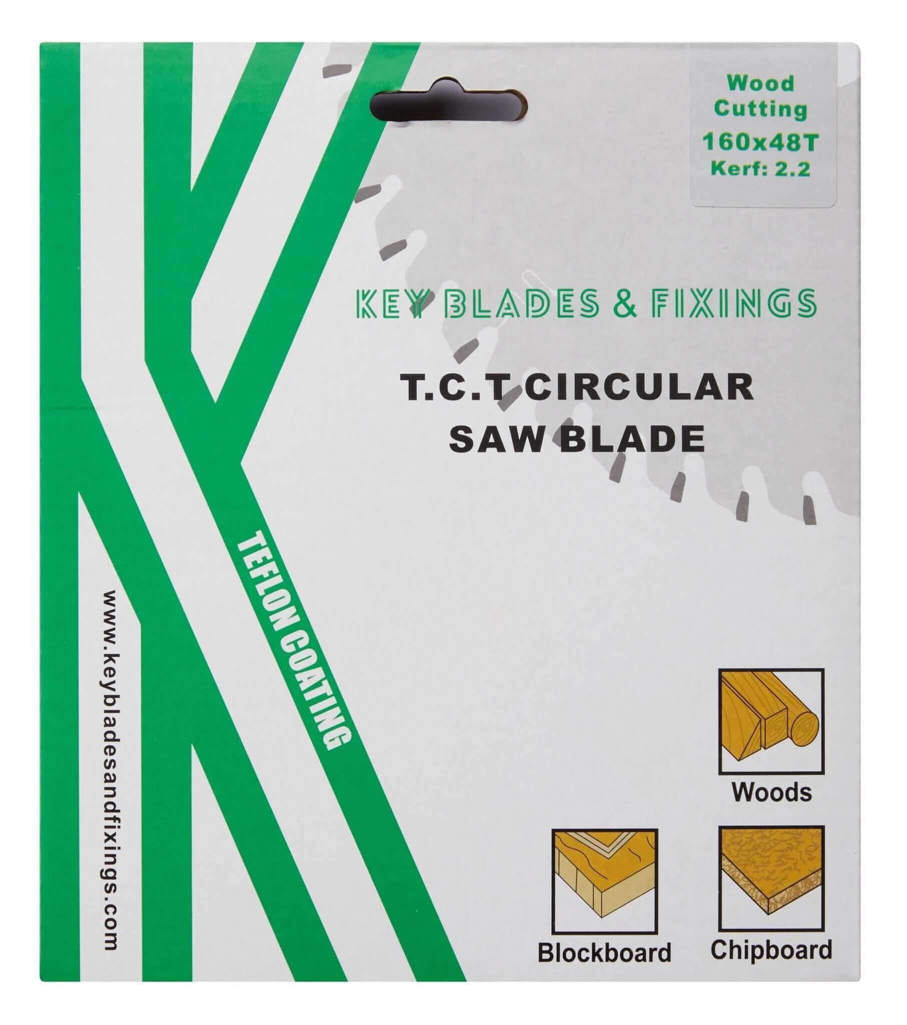 160mm x 20mm x 2.2mm 48 Tooth Track/Circular Saw Blade - 2204