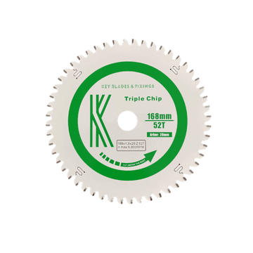 168mm x 20mm x 1.8mm 52T TCG Festool Circular Saw Blade
