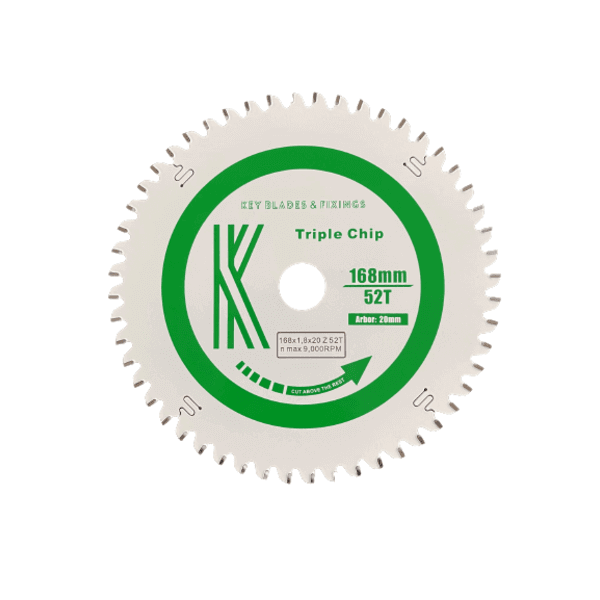 168mm x 20mm x 1.8mm 52T TCG Festool Circular Saw Blade