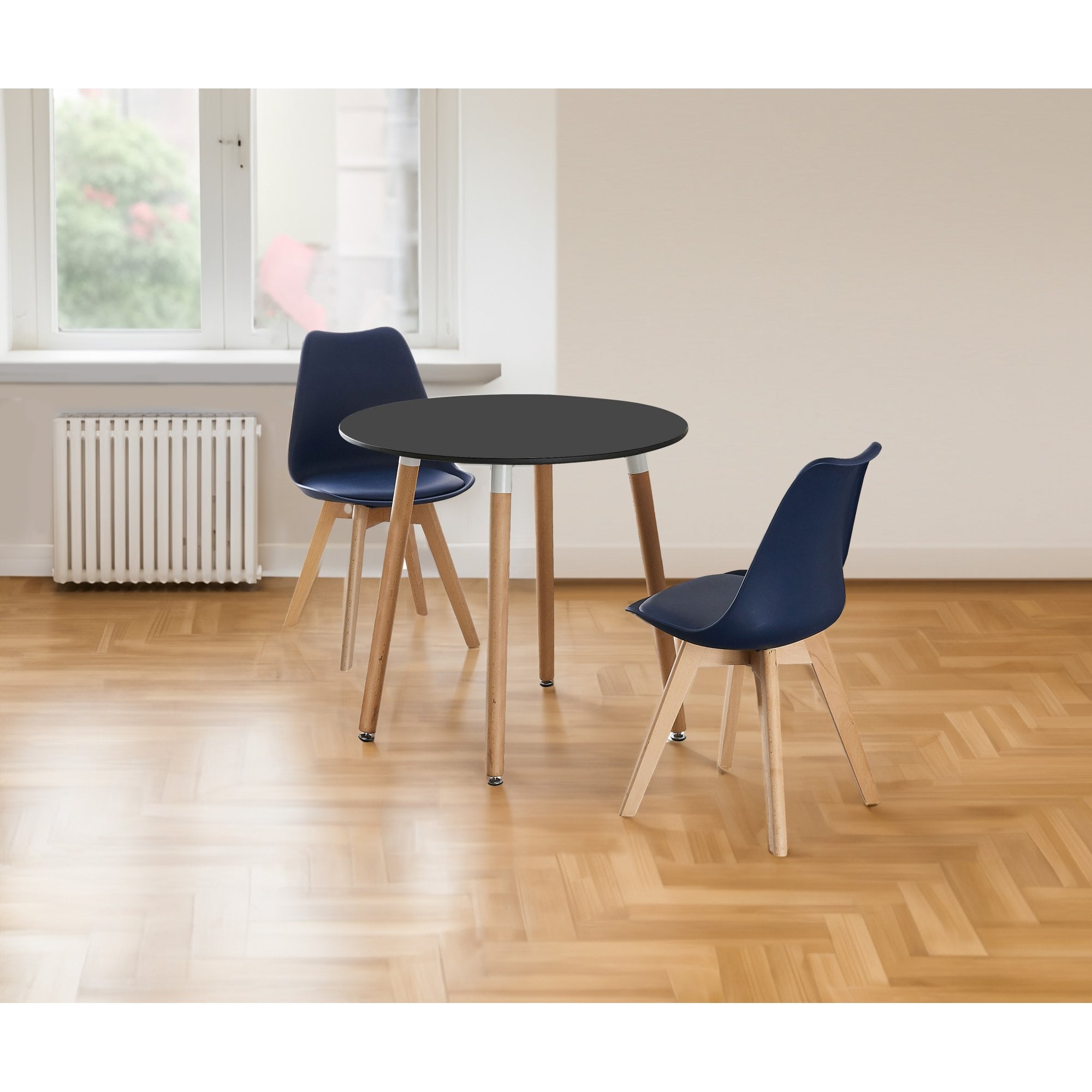 Jamie Lorenzo Halo Round Dining Set of 2