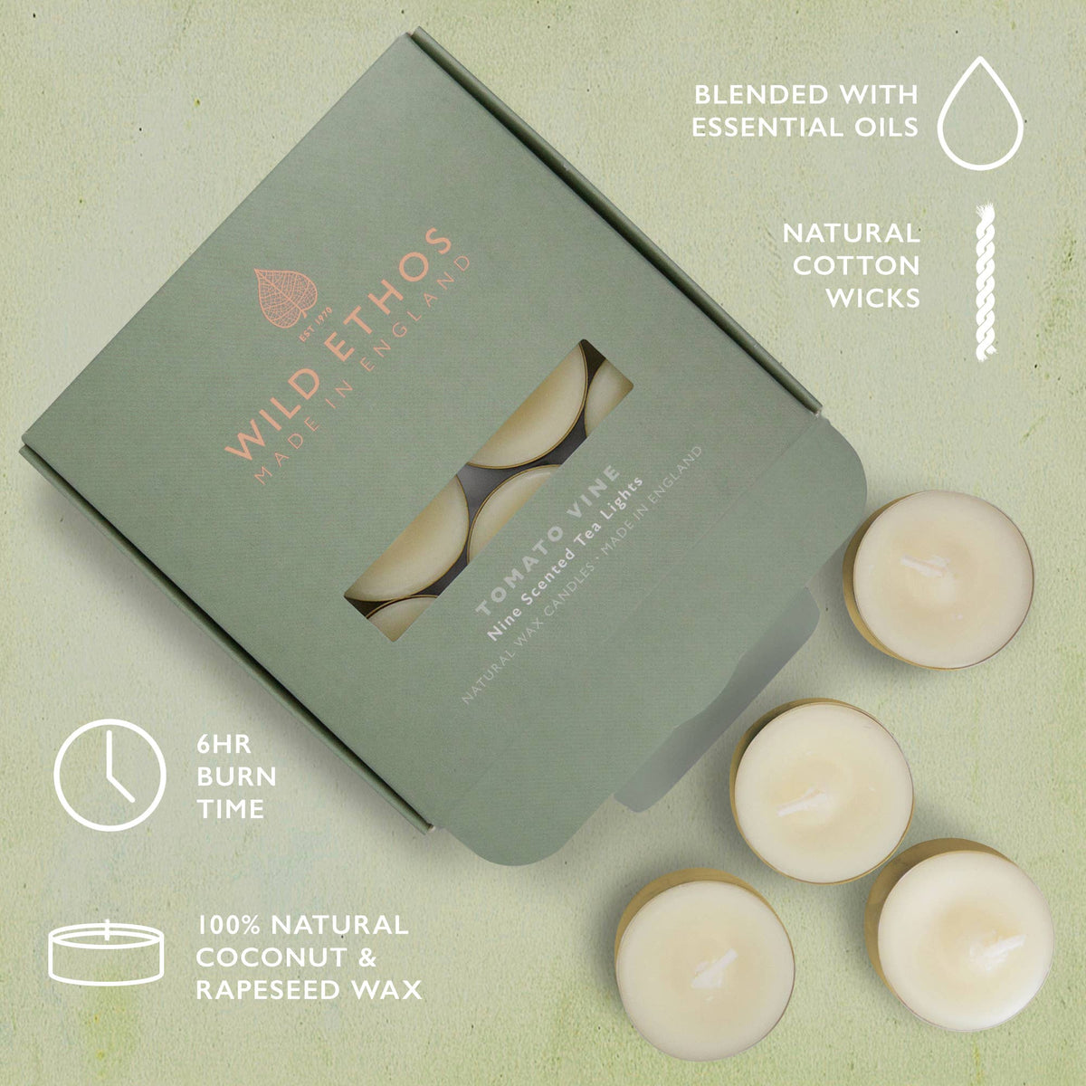 Tomato Vine Scented Tealights