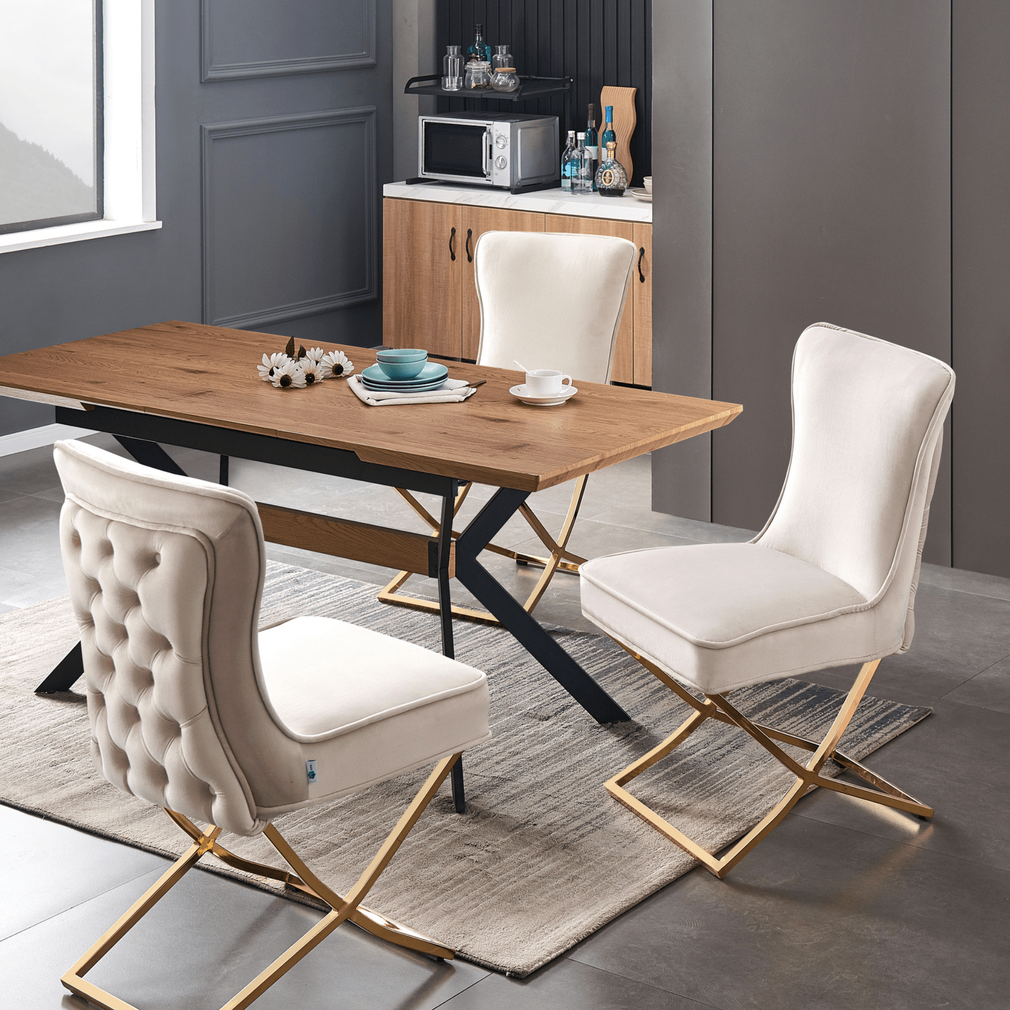 Trafalgar Velvet Dining Chair