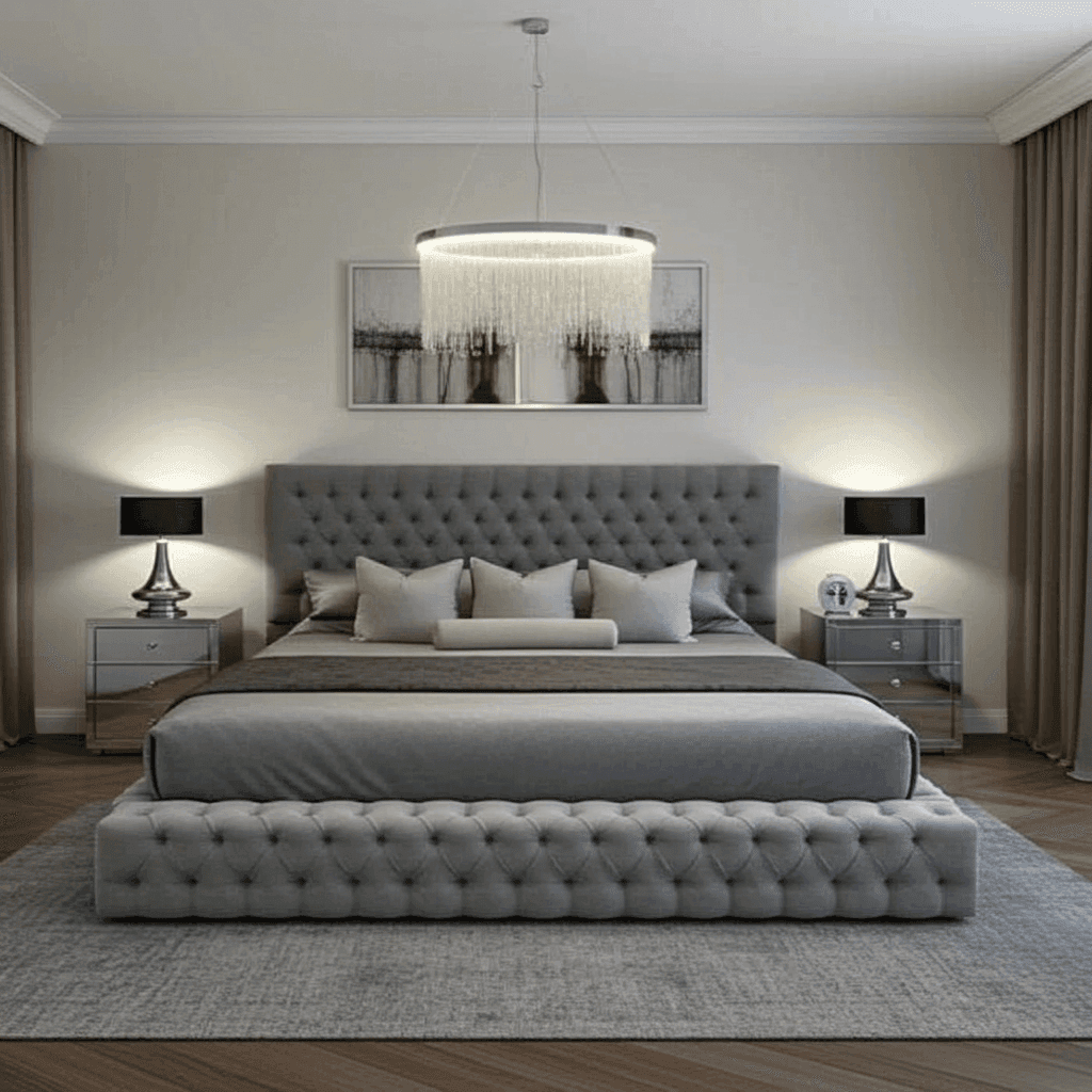 Upfront Ambassador Bed Frame – Luxury Upholstered Bed with Storage Options